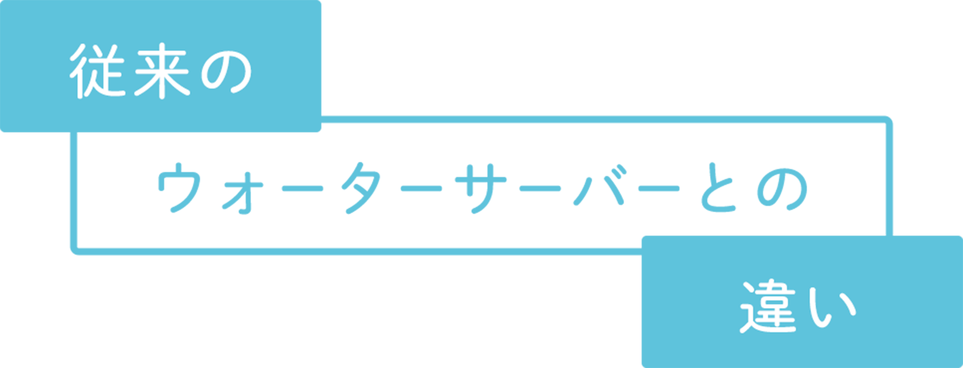 従来のウォーターサーバーとの違い